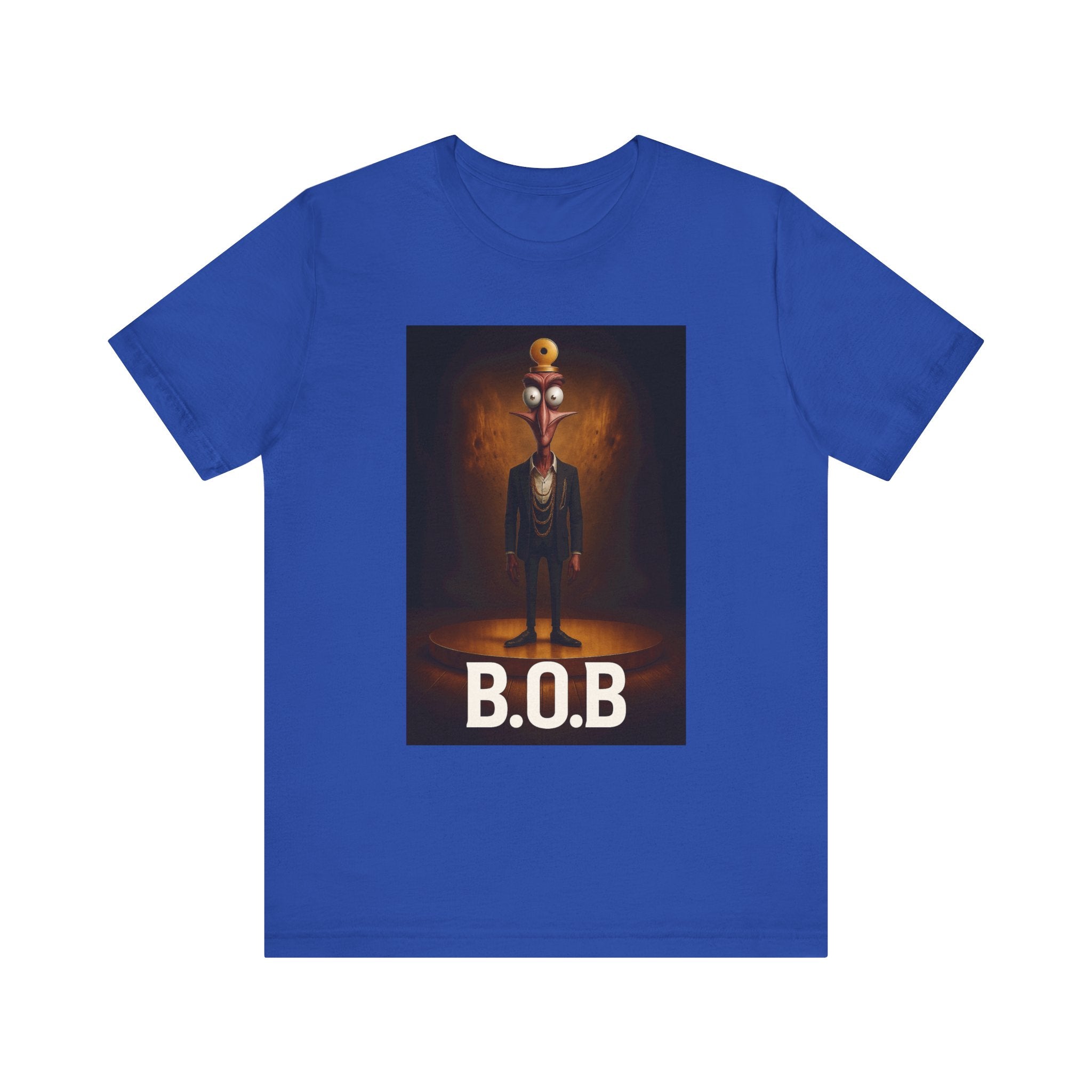 B.O.B. Graphic Tee, Unisex T-Shirt, Funny Casual Wear, Cartoon Character Shirt, Gift for Movie Lovers, Unique Apparel