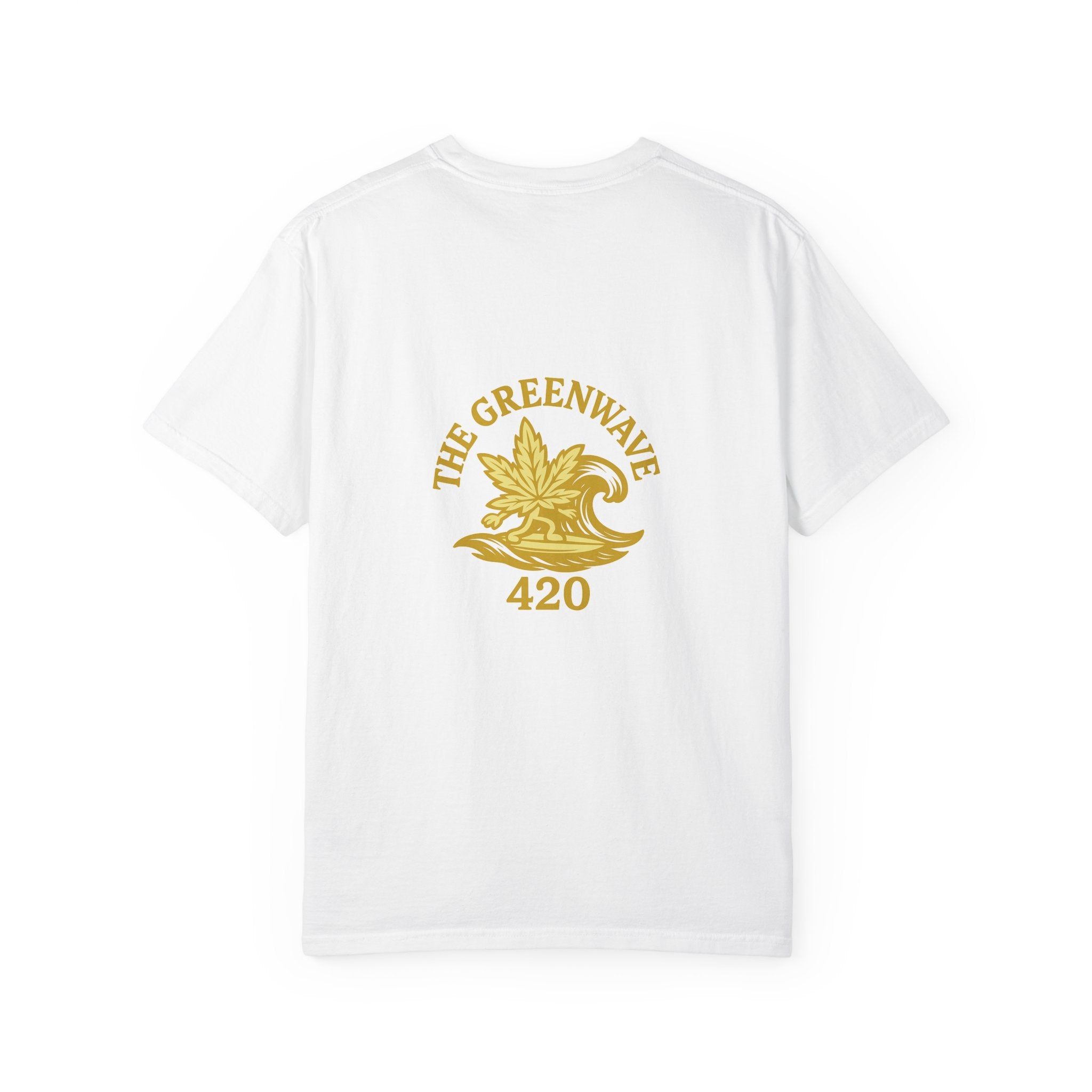 Unisex Garment-Dyed T-Shirt with 'The Greenwave 420' Design, Casual Tee, Streetwear, Botanical Art, Unique Gift, Hip Hop Fashion