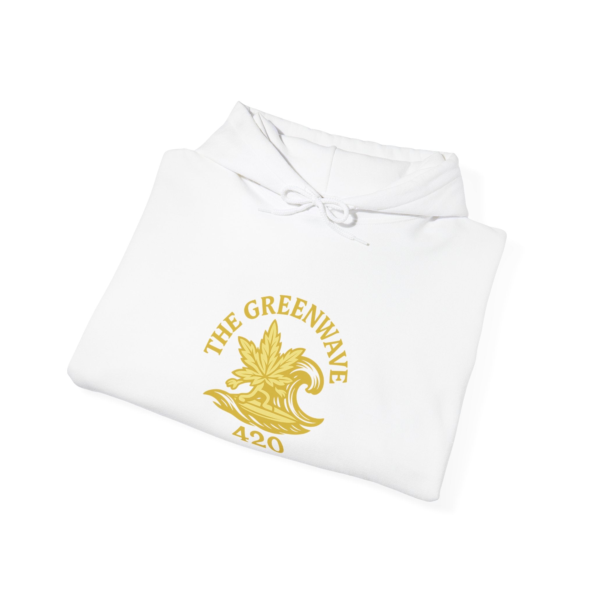 The Greenwave 420 Hoodie - Unisex Heavy Blend Sweatshirt, Cozy Streetwear, Perfect Gift for Friends, Cannabis Culture Apparel