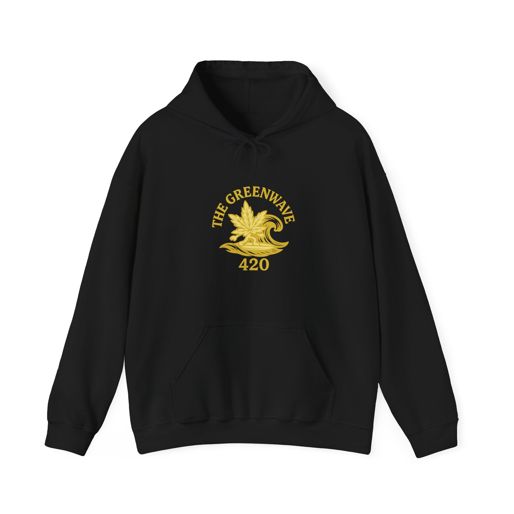 The Greenwave 420 Hoodie - Unisex Heavy Blend Sweatshirt, Cozy Streetwear, Perfect Gift for Friends, Cannabis Culture Apparel